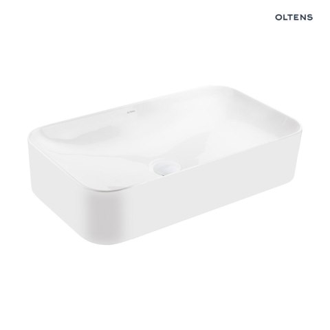 Hadsel Oltens Hadsel umywalka 61x35 cm nablatowa prostokątna biała 40326000