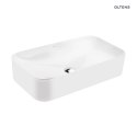 Hadsel Oltens Hadsel umywalka 61x35 cm nablatowa prostokątna biała 40326000