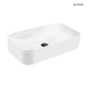 Hadsel Oltens Hadsel umywalka 61x35 cm nablatowa prostokątna biała 40326000