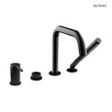 Rann Oltens Rann bateria wannowo-prysznicowa 4 otworowa nawannowa czarny mat 34205300