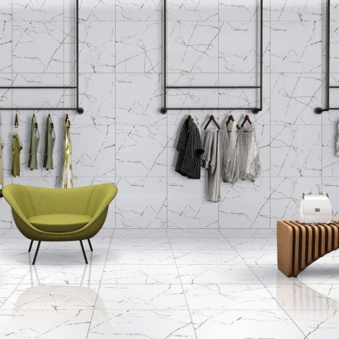 ALASKA WHITE 60X60X8,5MM RECT. (1,44) HIGH GLOSSY