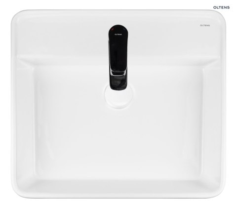 Duve Oltens Duve umywalka 50,5x46 cm nablatowa prostokątna SmartClean biała 41811000