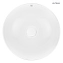 Fana Oltens Fana umywalka 42 cm nablatowa okrągła biała 40312000