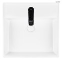 Hyls Oltens Hyls umywalka 47 cm nablatowa kwadratowa z powłoką SmartClean biała 41809000