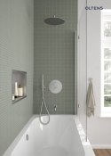 Katla Oltens Katla bateria wannowo-prysznicowa termostatyczna podtynkowa nikiel 34600910