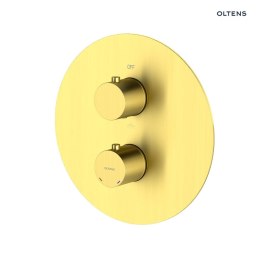 Katla Oltens Katla bateria wannowo-prysznicowa termostatyczna podtynkowa złoto szczotkowane 34600810