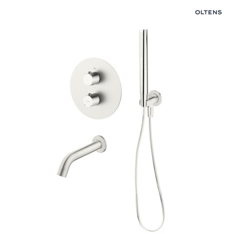 Katla Zestaw Oltens Katla zestaw wannowo-prysznicowy podtynkowy termostatyczny nikiel 36610910