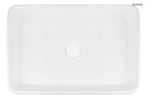 Lustra Oltens Lustra umywalka 60,5x35 cm nablatowa prostokątna biała 40306000