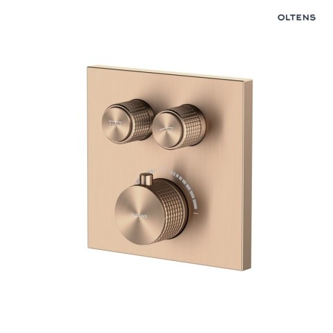 Onega Oltens Onega (S) bateria wannowo-prysznicowa podtynkowa termostatyczna miedź szczotkowana 34602610