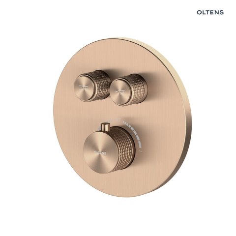 Onega Oltens Onega bateria wannowo-prysznicowa podtynkowa termostatyczna miedź szczotkowana 34601610