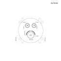 Onega Oltens Onega bateria wannowo-prysznicowa podtynkowa termostatyczna nikiel 34601910