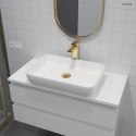 Solberg Oltens Solberg umywalka 62x41,5 cm nablatowa prostokątna biała 40318000