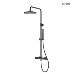 Vassa Oltens Vassa zestaw prysznicowy z baterią termostatyczną czarny mat 36508300