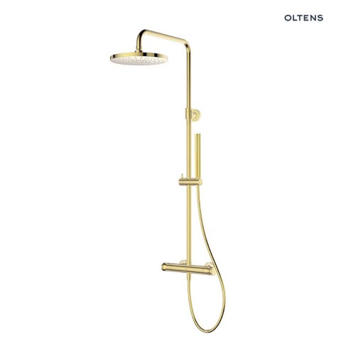 Vassa Oltens Vassa zestaw prysznicowy z baterią termostatyczną złoty połysk 36508800
