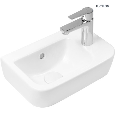Vernal Oltens Vernal umywalka 37x24,5 cm wisząca prawa biała 41005000