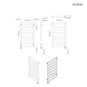 Benk Oltens Benk (e) grzejnik elektryczny 91x50 cm grafit 55104400