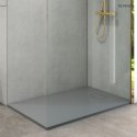 Bergytan Oltens Bergytan brodzik 140x90 cm prostokątny RockSurface szary beton 15107700