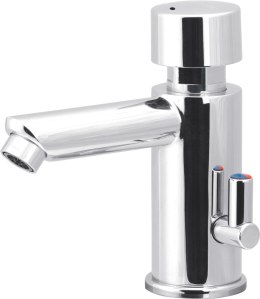 Deante Bateria umywalkowa czasowa z regulacją temperatury - bez zamknięcia odpływu