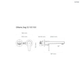 Jog Oltens Jog bateria umywalkowa podtynkowa kompletna chrom 32103100
