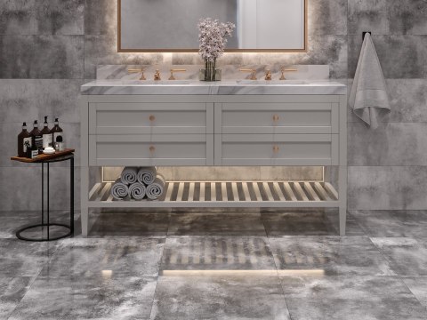 Lexington Dark Poler GRS.450B.P 60x60 - Ścienno - podłogowa - Poler