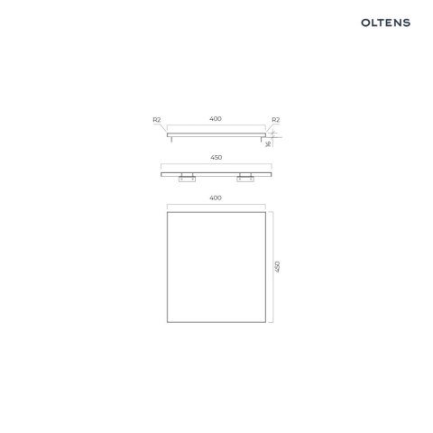 Lun Oltens Lun szafka podumywalkowa 40 cm biały mat 60026000