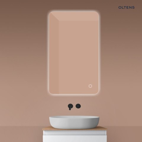 Nordlis Oltens Nordlis lustro 60x100 cm prostokątne z oświetleniem od tyłu z matą grzewczą 64120000