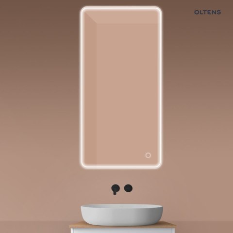 Nordlis Oltens Nordlis lustro 60x120 cm prostokątne z oświetleniem z przodu z matą grzewczą 64118000