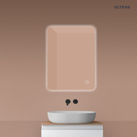 Nordlis Oltens Nordlis lustro 60x80 cm prostokątne z oświetleniem od tyłu z matą grzewczą 64119000