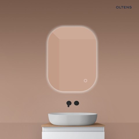 Nordlis Oltens Nordlis lustro 60x80 cm prostokątne z oświetleniem od tyłu z matą grzewczą 64126000