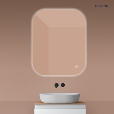 Nordlis Oltens Nordlis lustro 80x100 cm prostokątne z oświetleniem od tyłu z matą grzewczą 64127000