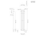 Stang (s) Oltens Stang S (e) grzejnik elektryczny 180x28 cm miedź szczotkowana 55127610