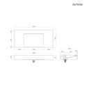 Stila Oltens Stila umywalka 100x45 cm ścienna LavaForm biały połysk 40003000