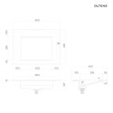 Stila Oltens Stila umywalka 60x45 cm meblowa LavaForm biały mat 40200900