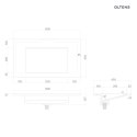 Stila Oltens Stila umywalka 80x45 cm meblowa LavaForm biały połysk 40201000