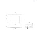 Stila Oltens Stila umywalka 80x45 cm ścienna LavaForm biały mat 40001900