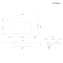 Stila Oltens Stila umywalka 90x45 cm meblowa LavaForm biały mat 40202900