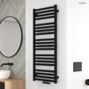 Vanlig Oltens Vanlig grzejnik łazienkowy 121x50 cm czarny mat 55008300