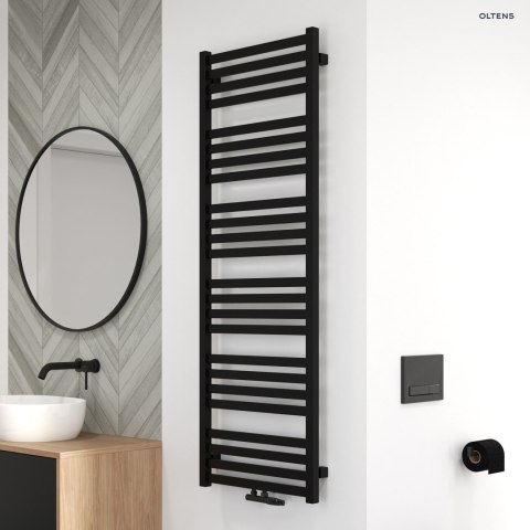 Vanlig Oltens Vanlig grzejnik łazienkowy 146x50 cm czarny mat 55009300