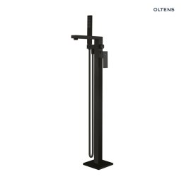 Gota Oltens Gota bateria wannowo-prysznicowa kompletna wolnostojąca czarny mat 34301300