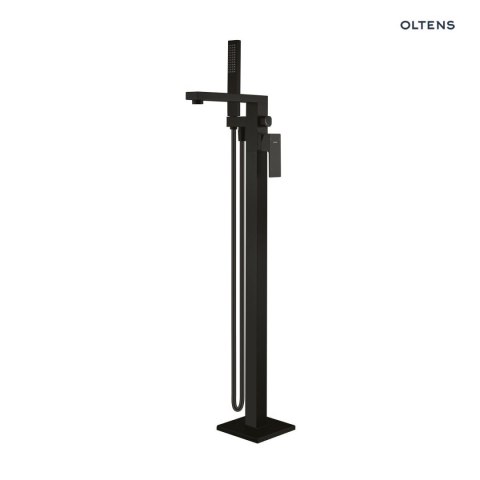 Gota Oltens Gota bateria wannowo-prysznicowa kompletna wolnostojąca czarny mat 34301300