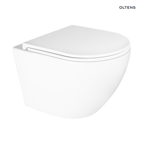 Hamnes Oltens Hamnes Kort miska WC wisząca PureRim z powłoką SmartClean biała 42519000