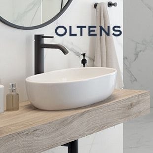 Hamnes Oltens Hamnes umywalka 47,5x34 cm nablatowa owalna z powłoką SmartClean biała 40809000