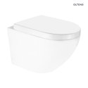 Hamnes Zestaw Oltens Hamnes Kort Stille miska WC wisząca PureRim z powłoką SmartClean z deską wolnoopadającą biały 42526000