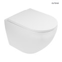 Hamnes Zestaw Oltens Hamnes OneForm Stille PureRim miska WC wisząca z powłoką SmartClean z deską wolnoopadającą biały połysk 42547000