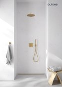 Langan Oltens Langan Slim odpływ prysznicowy liniowy 70 cm złoto połysk/złoto szczotkowane 30010800