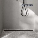 Langan Oltens Langan Slim odpływ prysznicowy liniowy 80 cm czarny/czarny mat 30011300