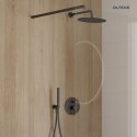 Molle Zestaw Oltens Molle bateria podtynkowa z deszczownicą 30 cm Vindel i kompletem prysznicowym Ume grafit 36600400