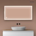 Nordlis Oltens Nordlis lustro 60x120 cm prostokątne z oświetleniem z przodu z matą grzewczą miedź szczotkowana 64107610