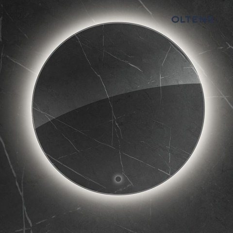 Nordlis Oltens Nordlis lustro 60x60 cm okrągłe z oświetleniem od tyłu z matą grzewczą 64108000