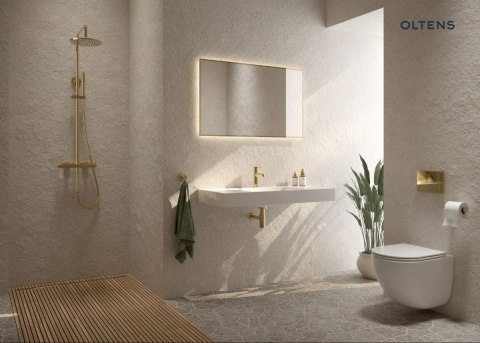 Stila Oltens Stila umywalka 100x45 cm ścienna LavaForm biały połysk 40003000